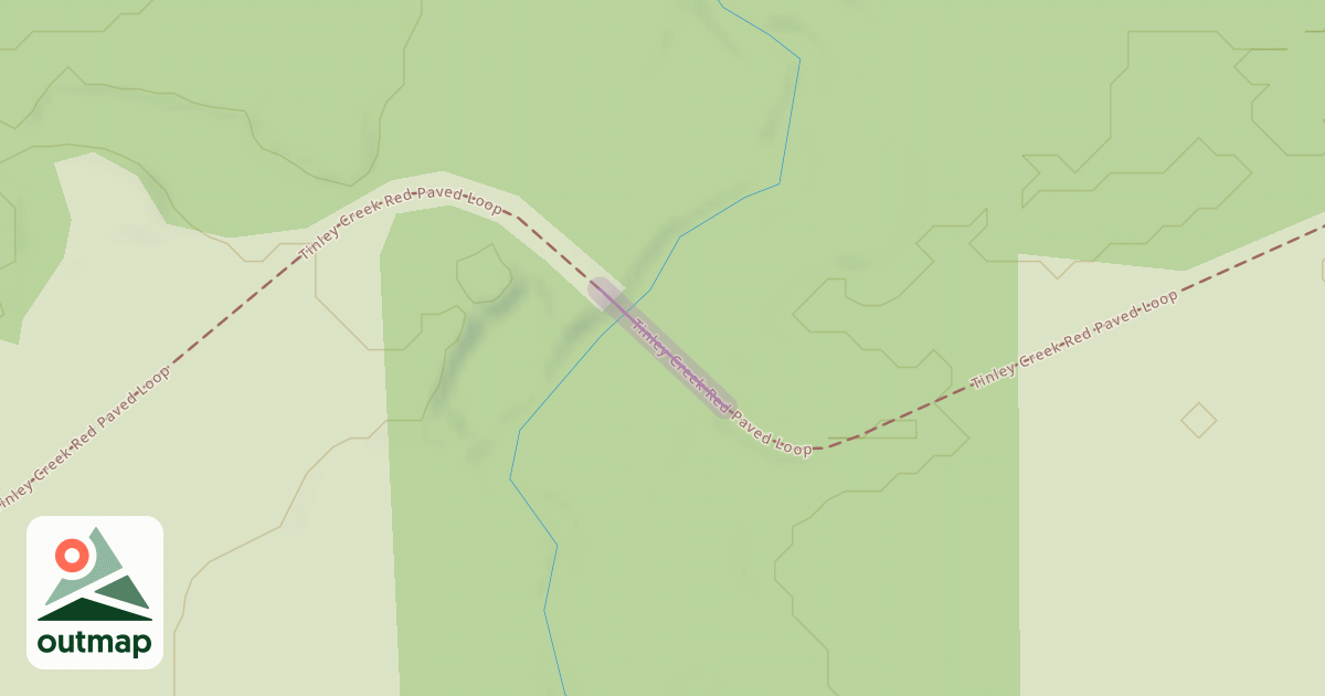 Map of Tinley Creek Red Paved Loop