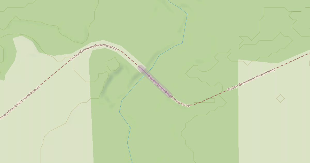 Map preview of Tinley Creek Red Paved Loop