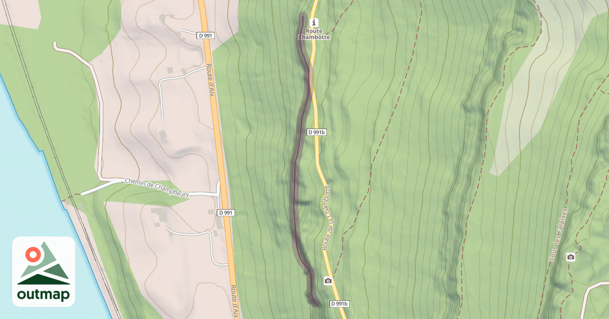 Map of Chindrieux du bas