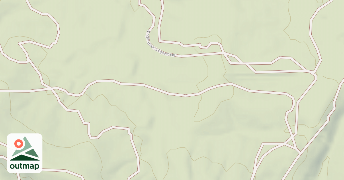 Map of Interlake State Recreation Area Trails