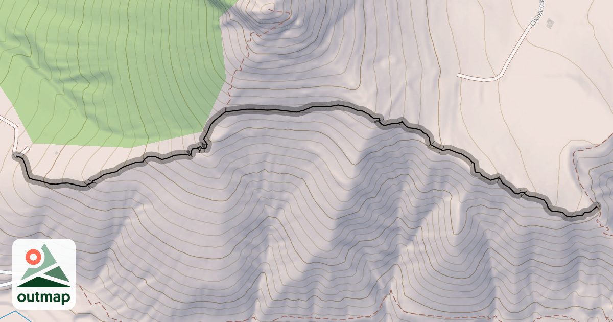 Map of Chemin des Charrières