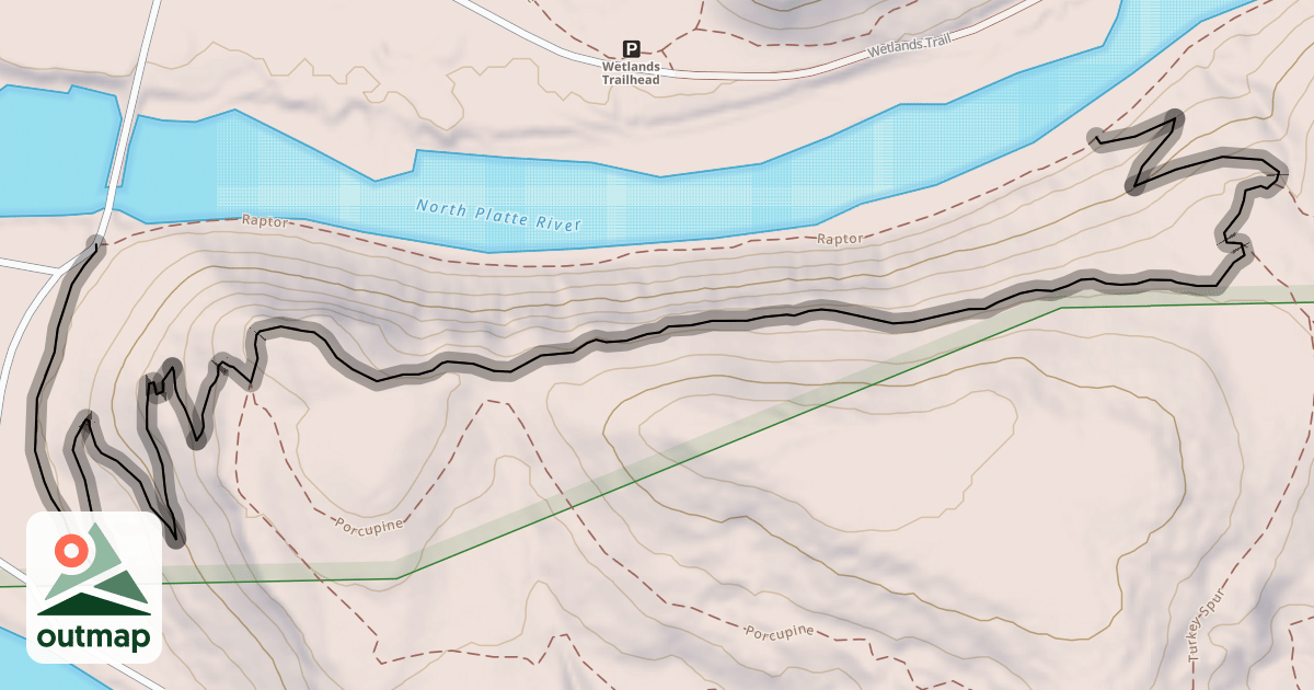 Map of Rattlesnake Rim