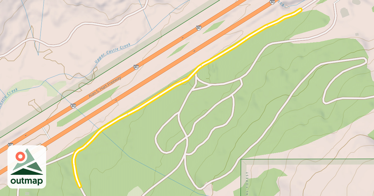 Map of Freeway Trail