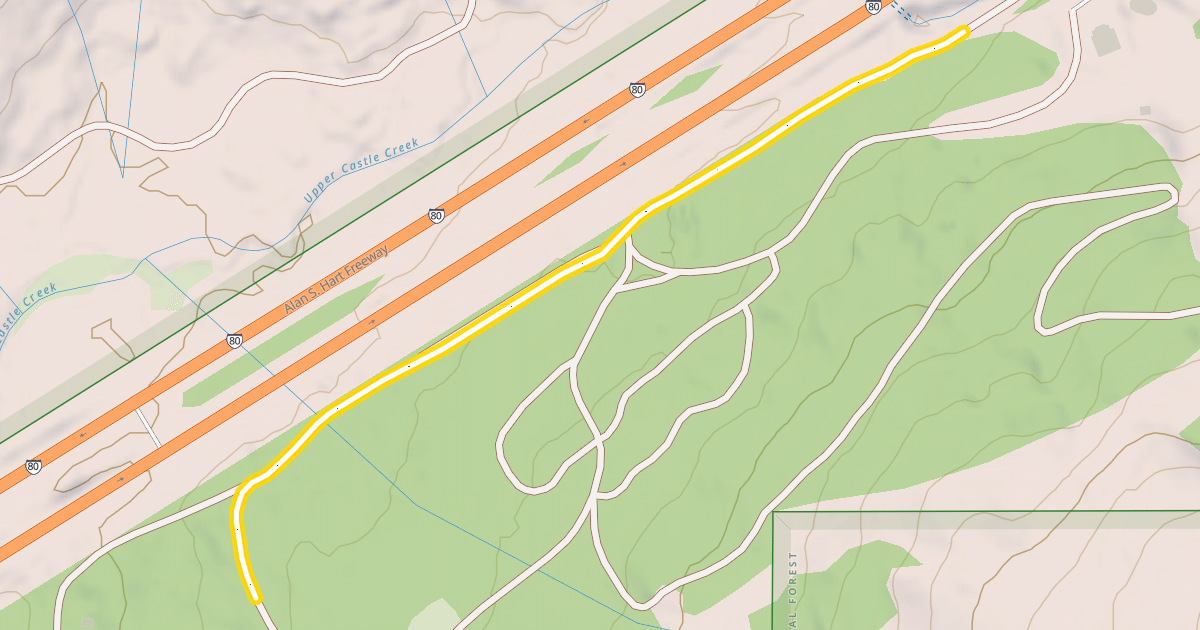 Map preview of Freeway Trail