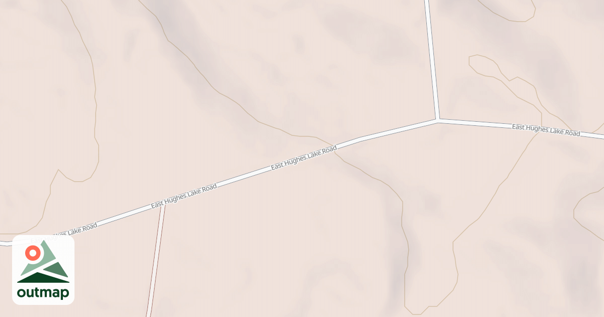 Map of E. HUGHES LAKE