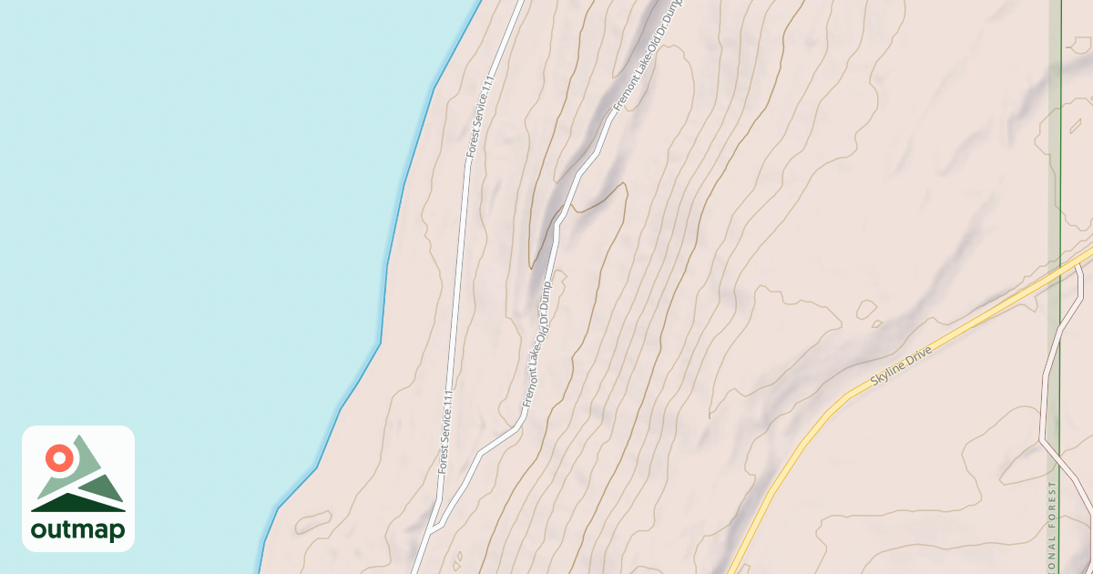 Map of FREMONT LAKE-OLD DR DUMP