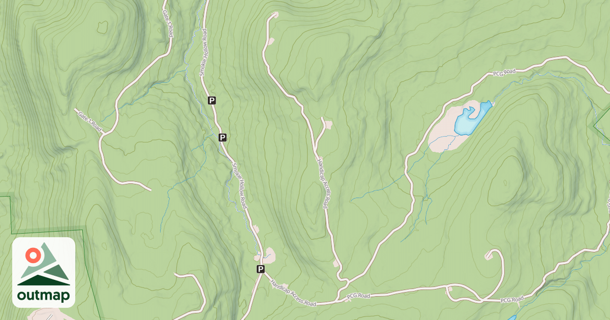 Map of ATV/Disabled Person Route