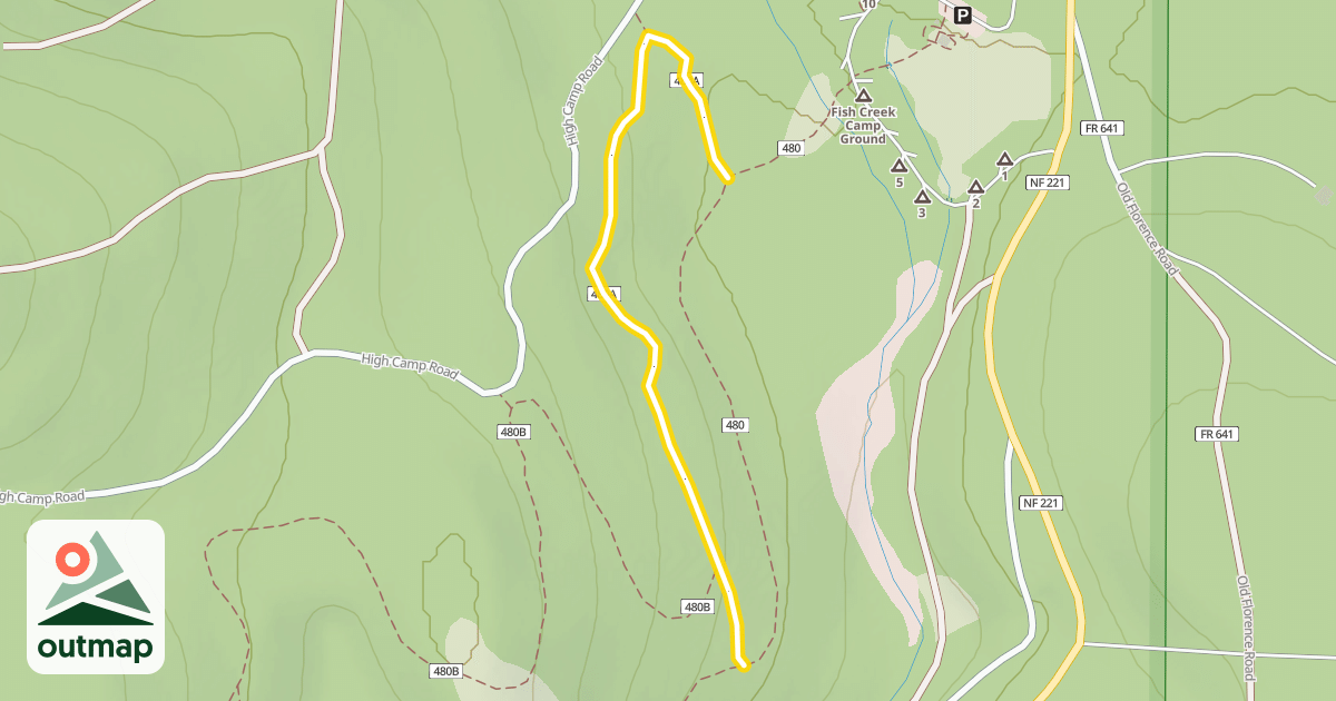 Map of First Loop Trail