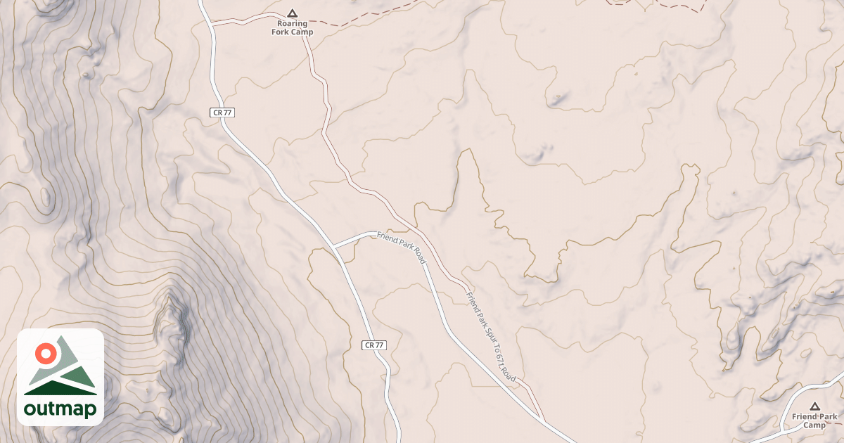 Map of FRIEND PARK SPUR TO 671