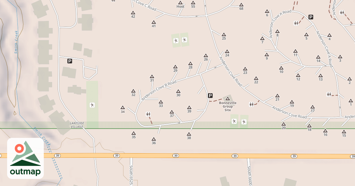 Map of ANDERSON COVE B