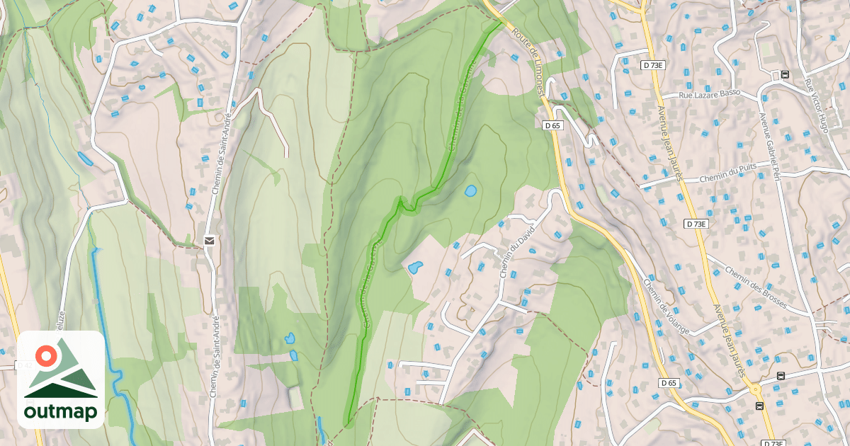 Map of Chemin de la Garenne