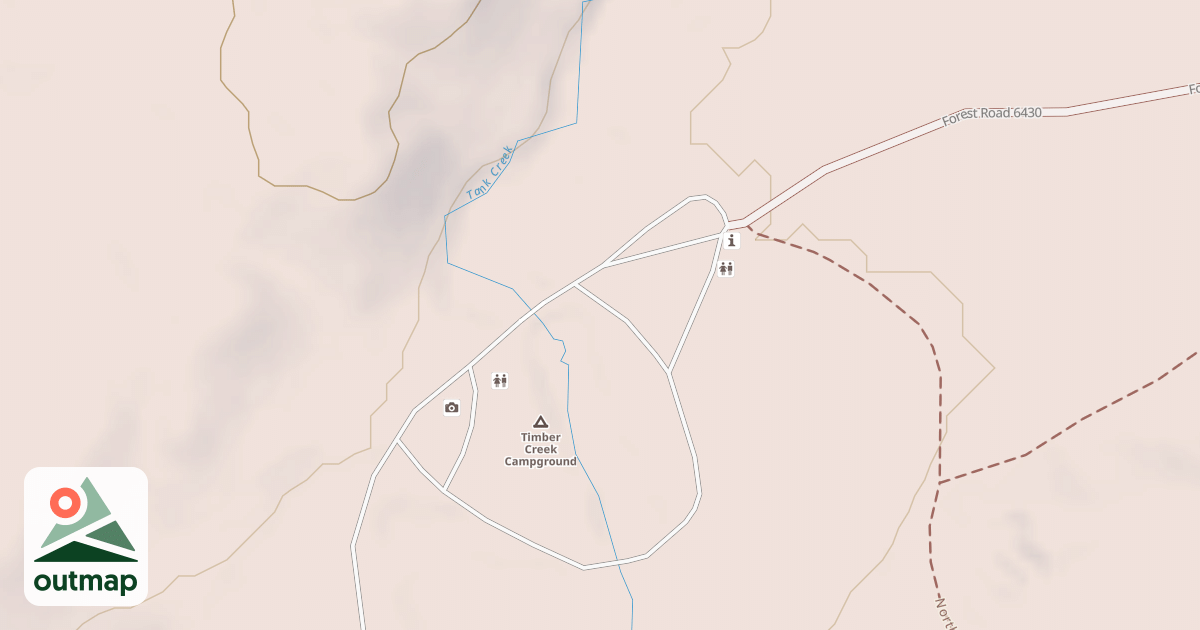 Map of TIMBER CREEK RECREATION AREA