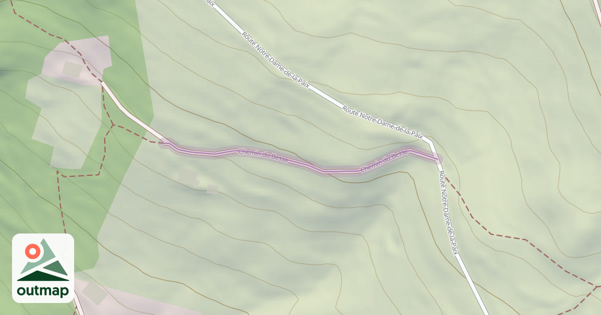 Map of Chemin du Bessa