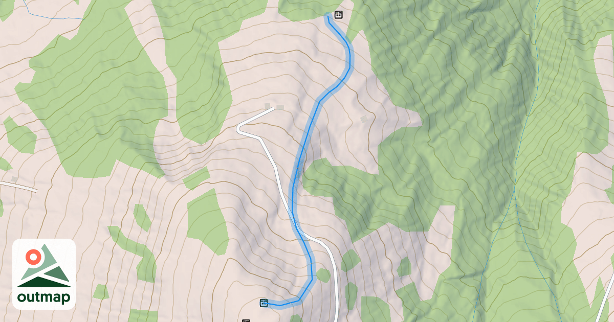 Map of La Mossette Rouge