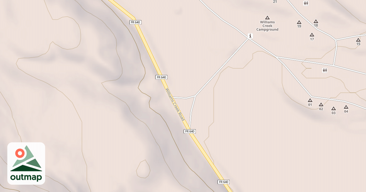 Map of WILLIAMS CK CG EXIT