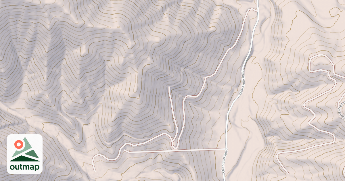 Map of BLACKS CREEK SPUR