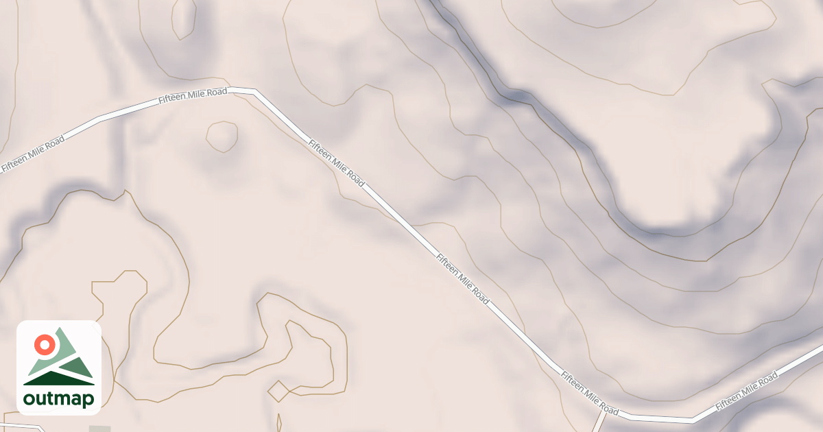 Map of FIFTEEN MILE