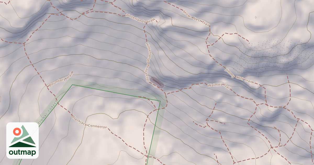Map of Triple Corners Left