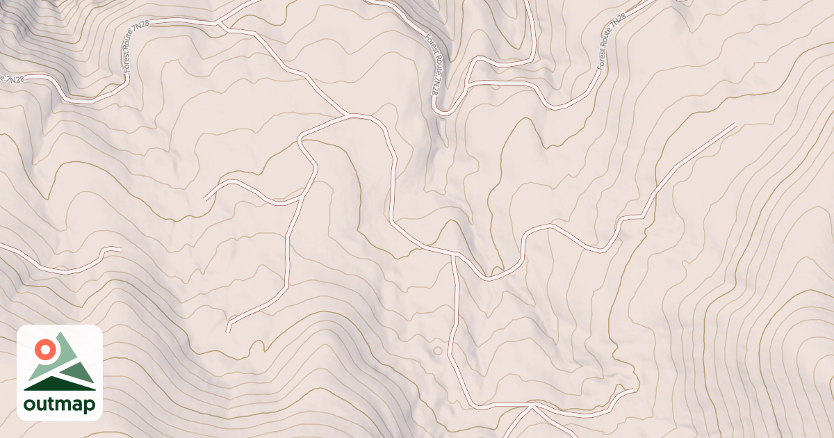 Map of USFS Motor Vehicle Use Map Roads {B5715E52-4E7F-48E3-9226-D375B1E29A53}