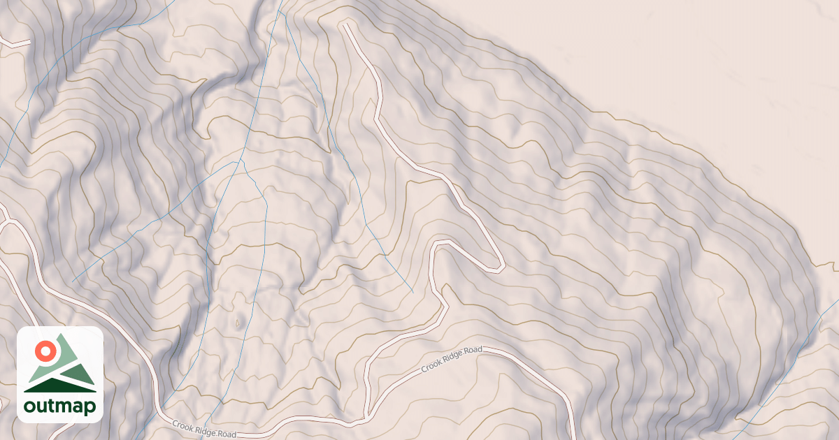 Map of CROOK RIDGE