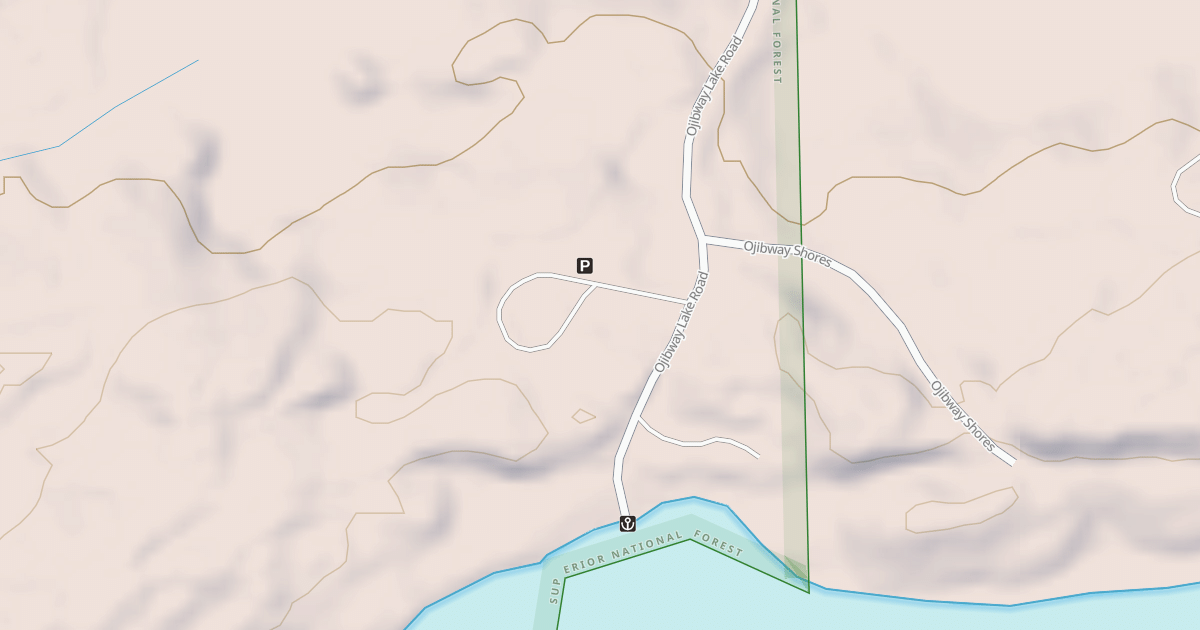 Map preview of OJIBWAY LAKE SPUR A