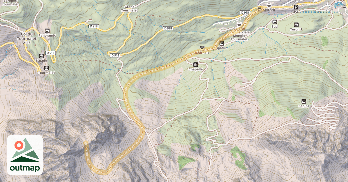 Map of Col du Pic d'Espade — La Mougie