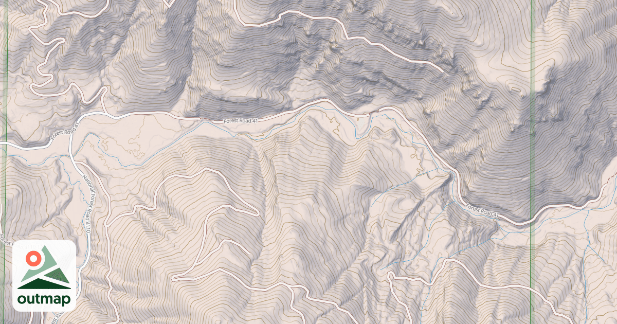 Map of CABIN CREEK