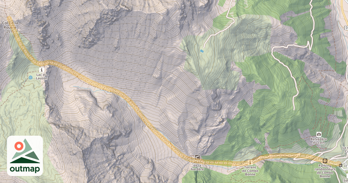 Map of Col de la Rousse — Arvieux-le-Coin