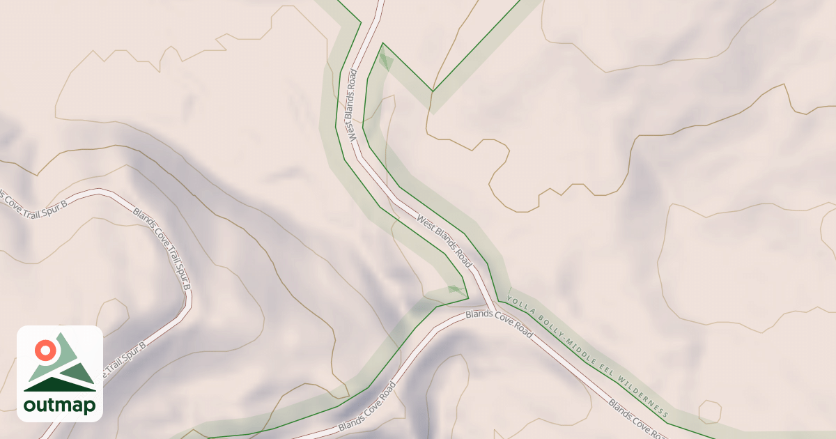 Map of WEST BLANDS