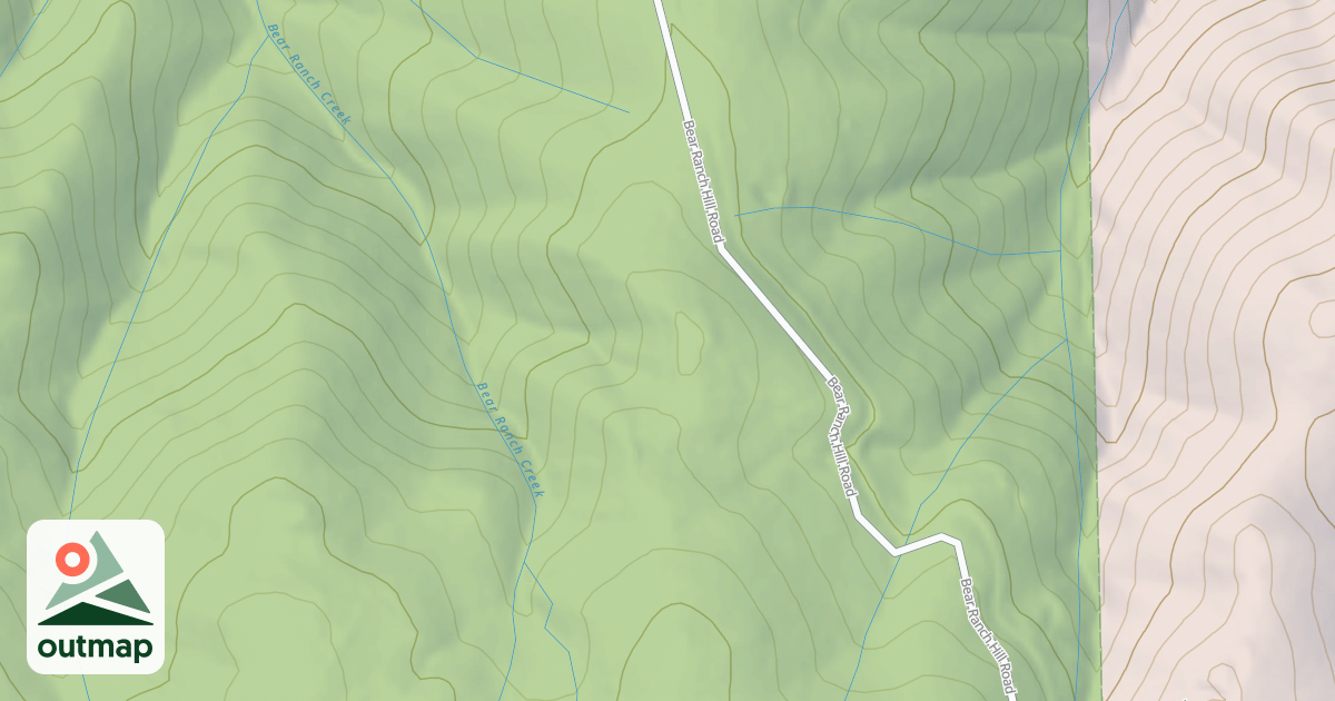 Map of BEAR RANCH HILL SPUR G