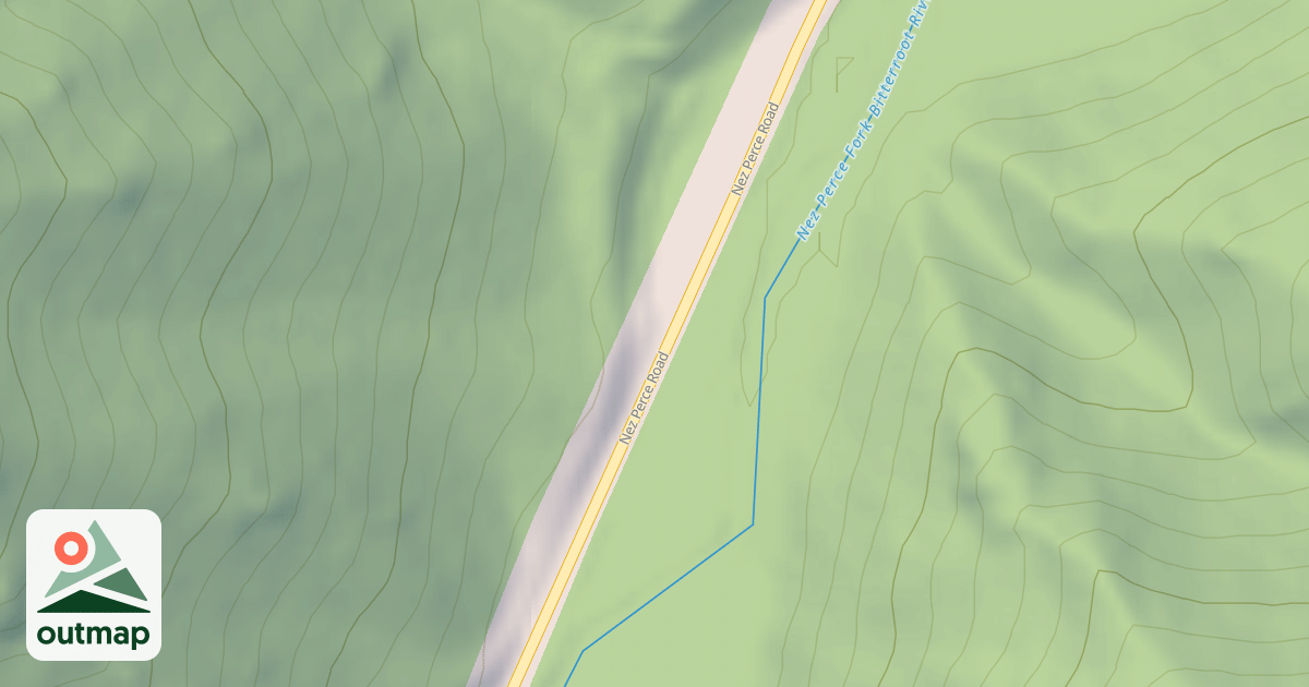 Map of (FDR) NEZ PERCE TRAIL