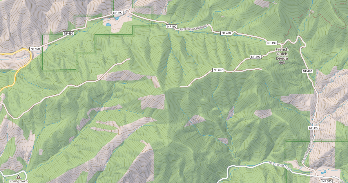 Map preview of FRENCH GULCH DIVIDE