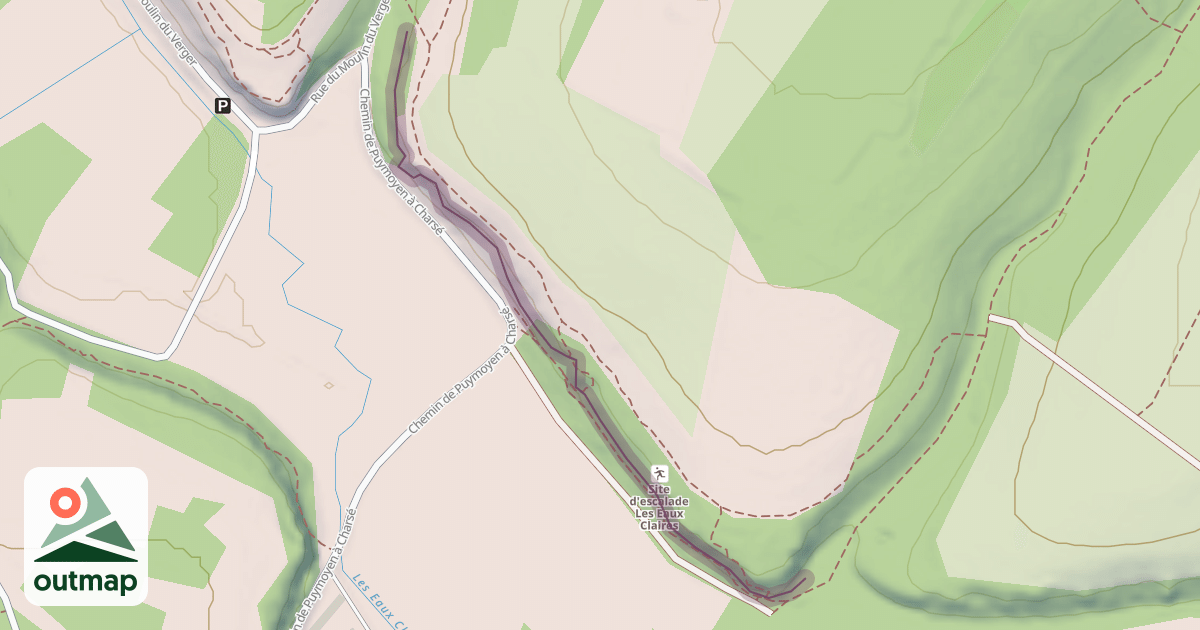 Map of Climbing Crag