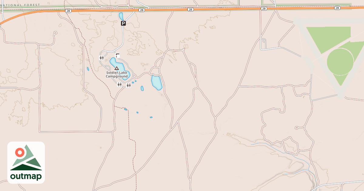 Map of EAST SOLDIER LAKE