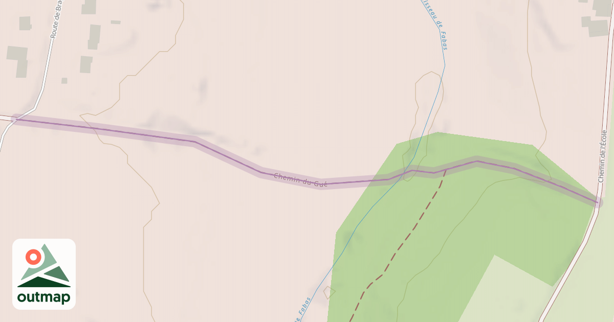 Map of Chemin du Gué