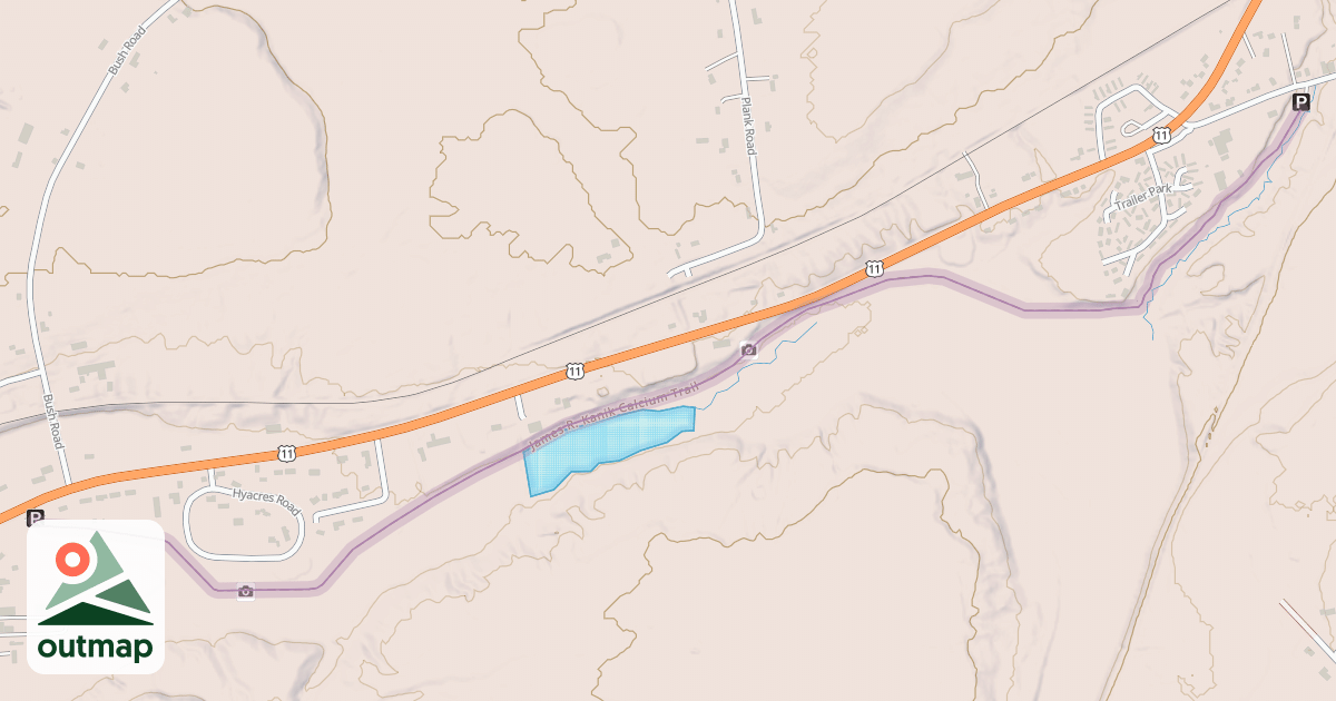 Map of James R. Kanik Calcium Trail