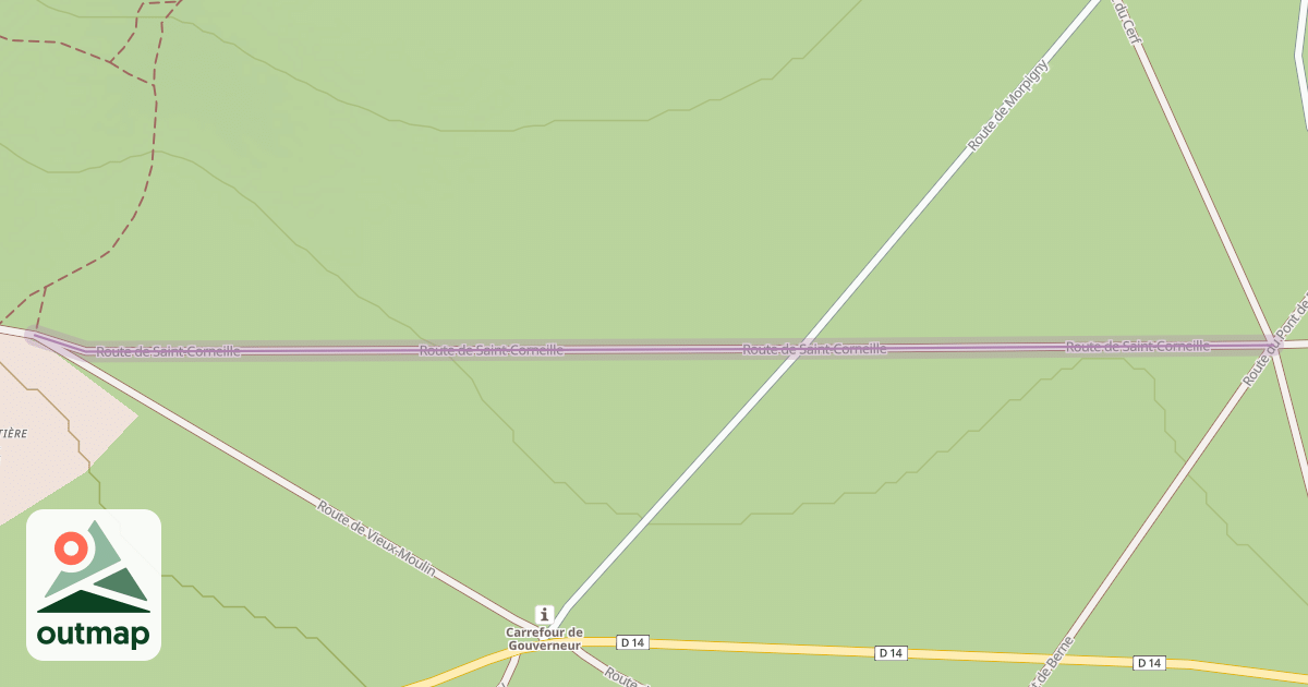 Map of Route de Saint-Corneille