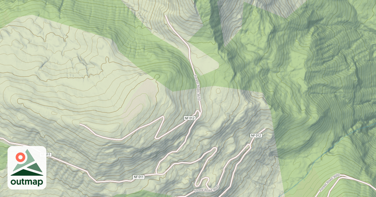 Map of LOOKOUT MTN