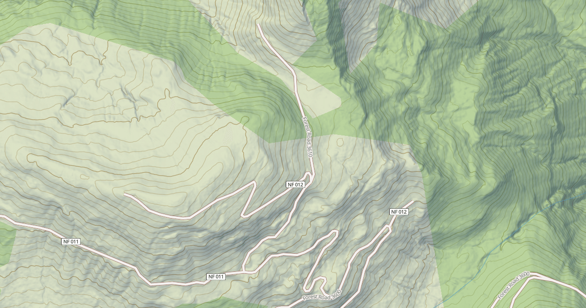 Map preview of LOOKOUT MTN