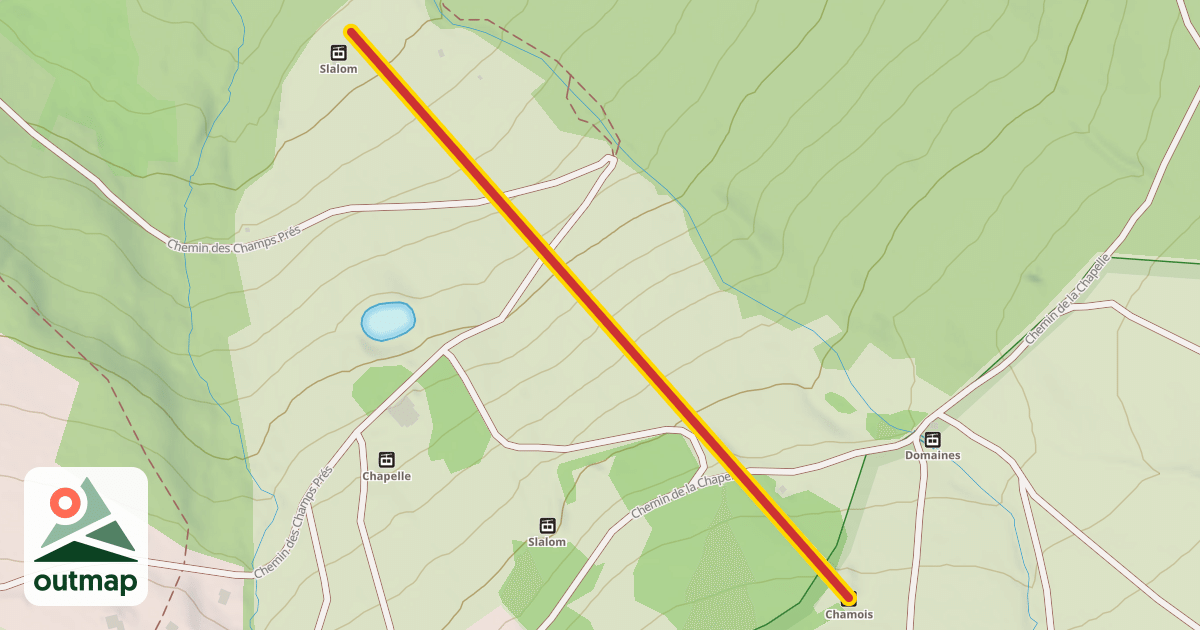 Map of Chamois
