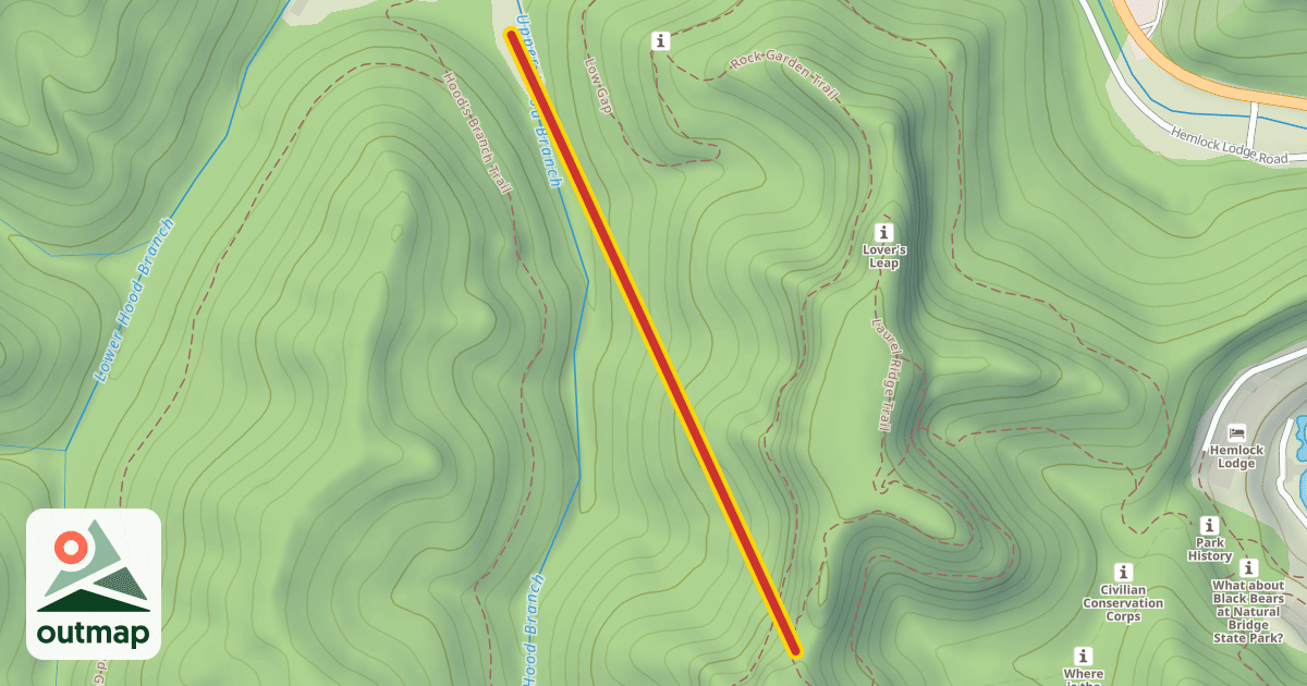 Map of Natural Bridge Skylift