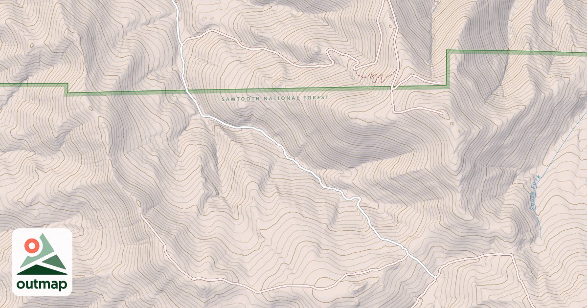 Map of CHARLESTON CREEK