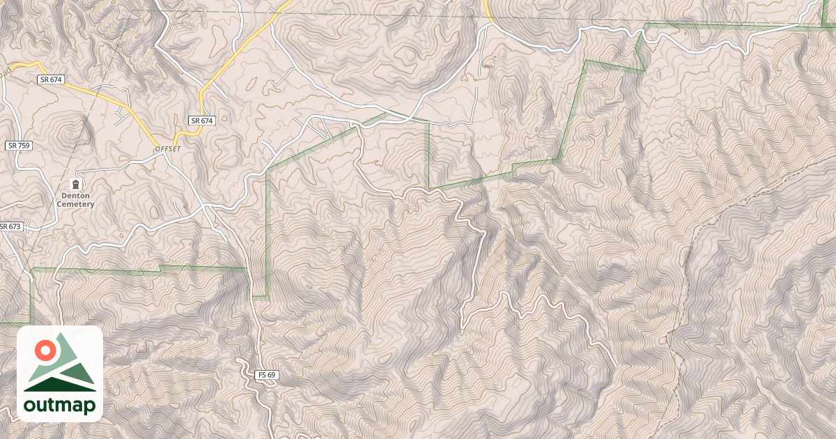 Map of DENTON VALLEY