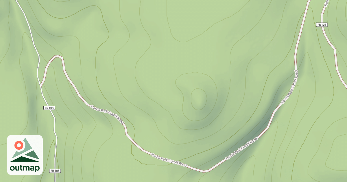 Map of HARRIS PARK CUTOFF