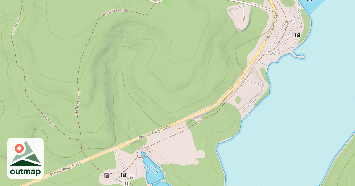 Map of Prince Gallitzin State Park Trails