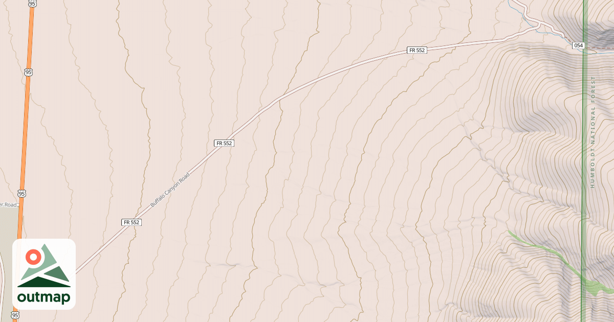 Map of BUFFALO CANYON