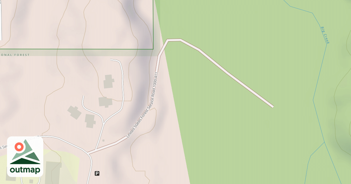 Map of USFS National Forest System Roads {065C70CC-A1DB-4836-B262-1D51A4F793C6}