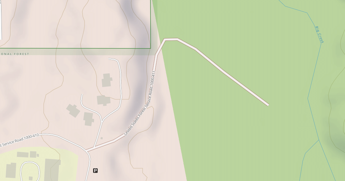 Map preview of USFS National Forest System Roads {065C70CC-A1DB-4836-B262-1D51A4F793C6}