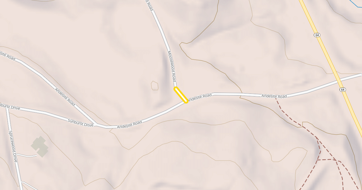Map preview of Moosewood Road