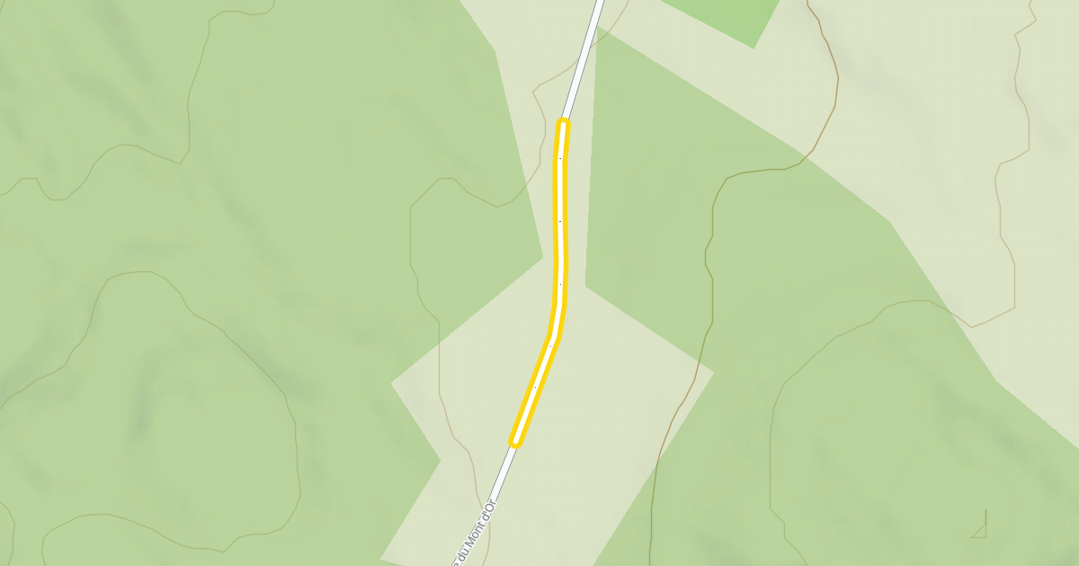 Map preview of Route du Mont d'Or